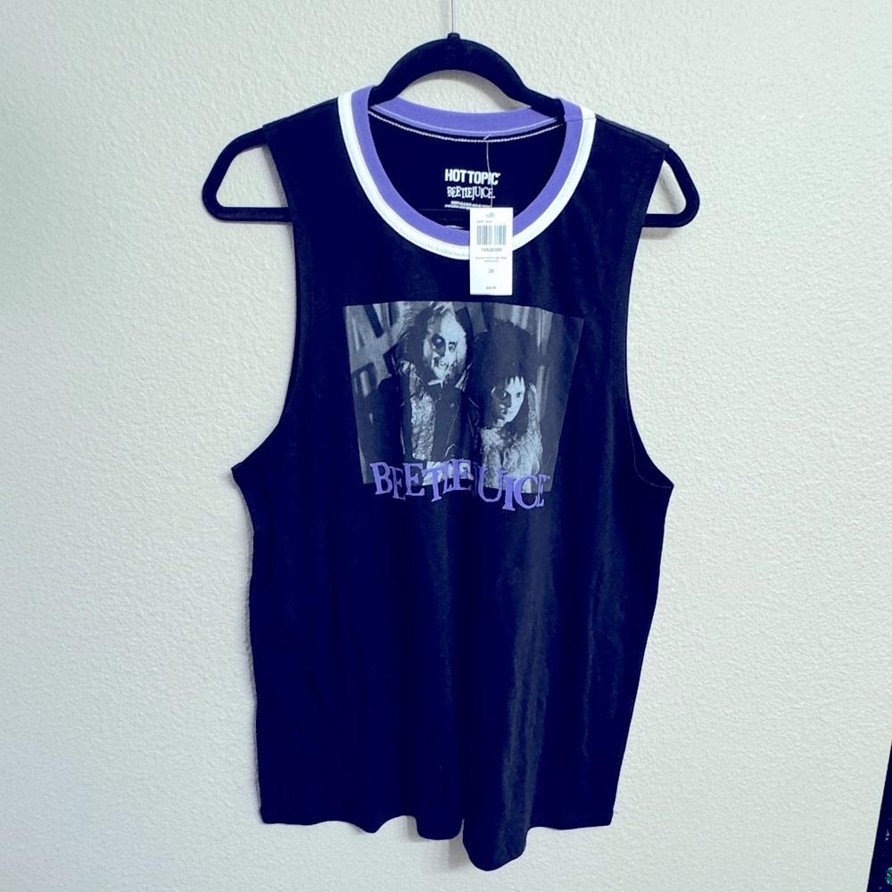 Beetlejuice tank top from Hot Topic 2X